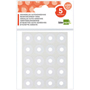 LIDERPAPEL ARANDELA ADHESIVA BLANCA 5x20-PACK 42986